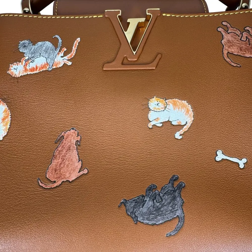 Louis Vuitton Catogram Capucines BB Bag LV Cat Rare Limited Edition Leather